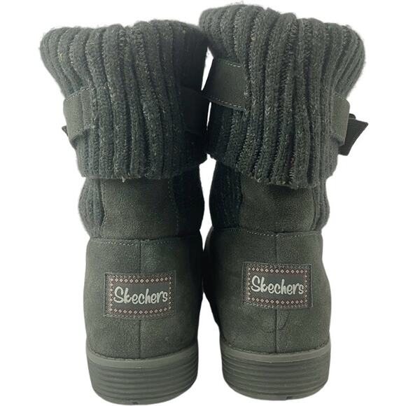 Skechers Women's Suede Ankle Boot 48625 Gray Size 9‎ - Picture 5 of 12